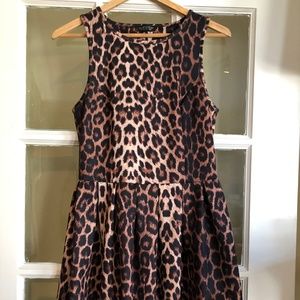 Topshop Leopard Midi Dress | Perfect Fit | Size 6